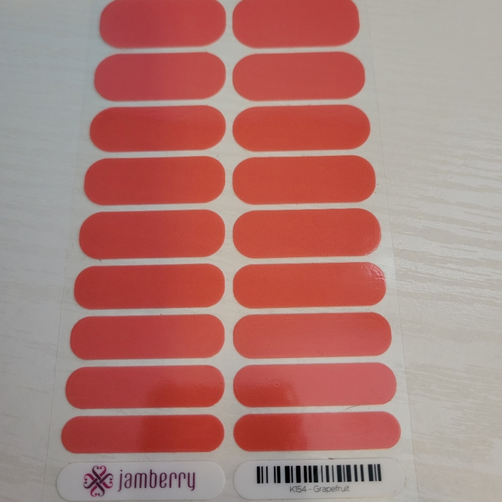 Full Sheet Jam Nail Wraps - Grapefruit